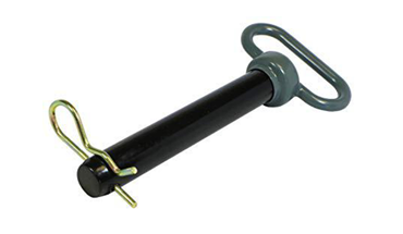 GREY HANDLE HITCH PIN WITH R CLIP