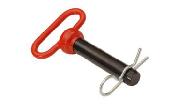 RED HANDLE HITCH PIN WITH R CLIP